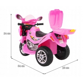 BJX motor dla dzieci różowy